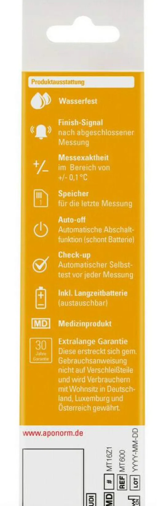 Aponorm Fieberthermometer Easy 1 Stück