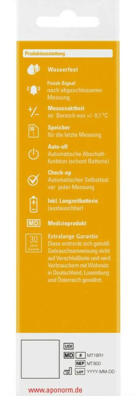 Aponorm Fieberthermometer Flexible Spitze 1 Stück