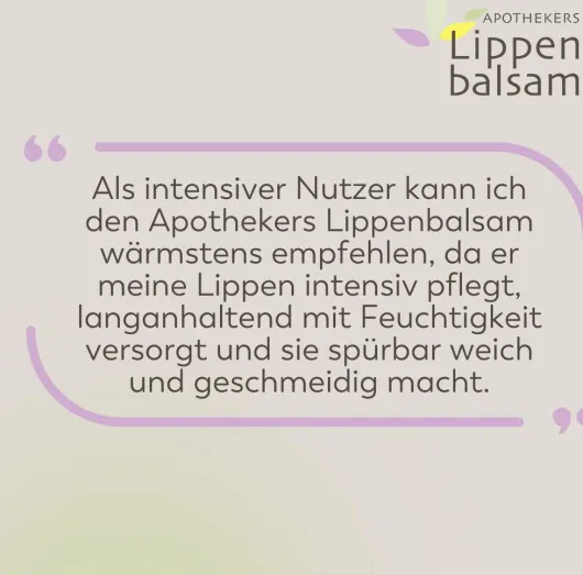 Apothekers Lippenbalsam 1 Dose
