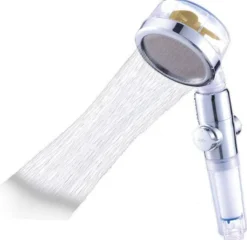 Aquadon EcoTornado wassersparender Duschkopf gold