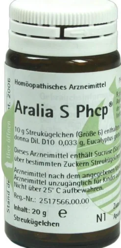 Aralia S Phcp Globuli