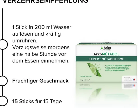 ArkoMetabol Expert Metabolisme 15 Sticks