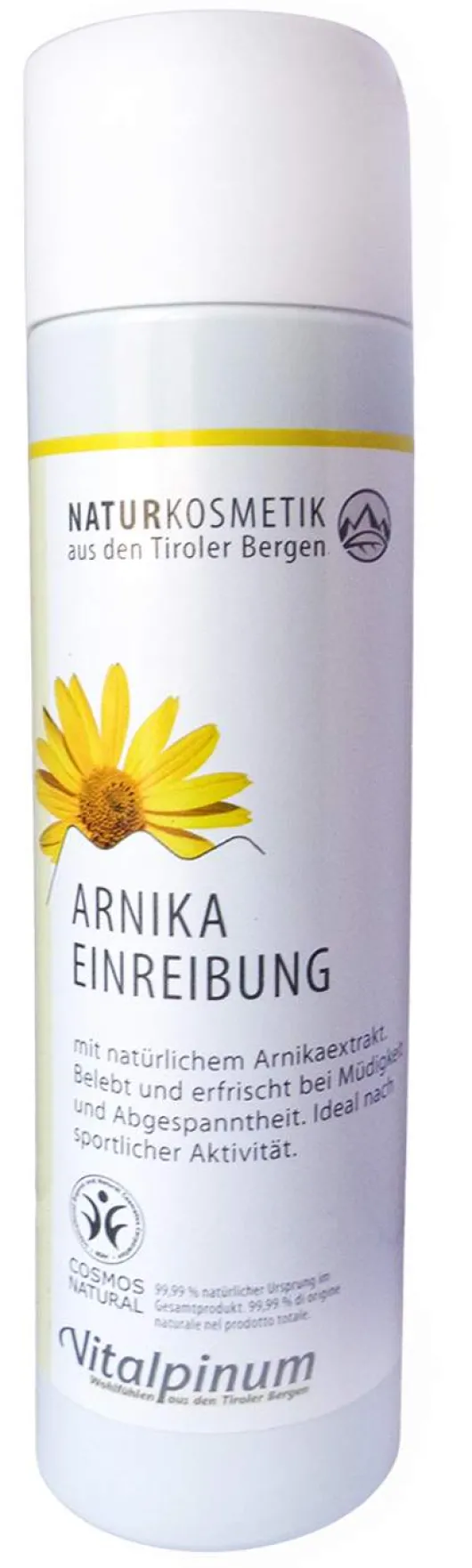 Arnika Einreibung Naturkosmetik Vitalpinum 250 ml