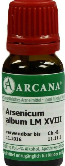 Arsenicum Album Lm 18 Dilution 10 ml