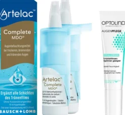 Artelac Complete MDO Augentropfen + gratis Optolind Empflindl. Haut Augenpflege 15 ml