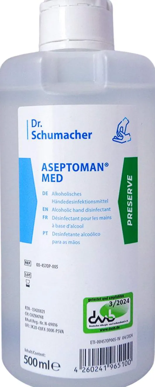 Aseptoman Med Alkoholische Händedesinfektion 500 M