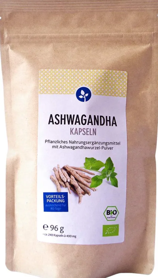 Ashwagandha 300 mg Bio Kapseln Vegan 240 Stück