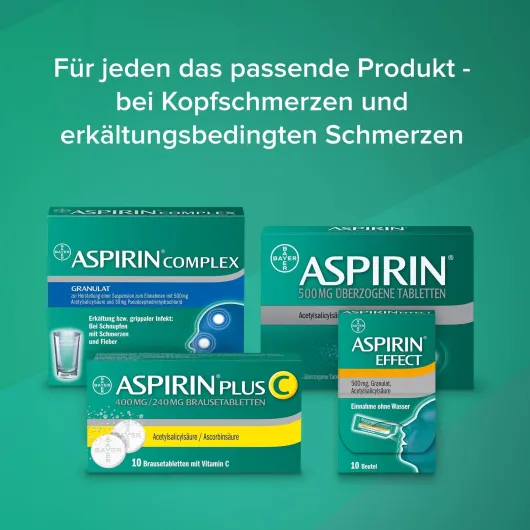 Aspirin 500 mg 40 überzogene Tabletten