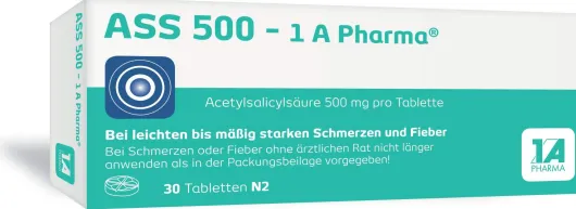 ASS 500 1A Pharma 30 Tabletten