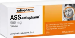 ASS Ratiopharm 500 mg 30 Tabletten