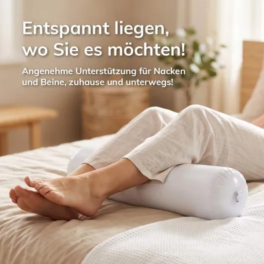 Aufblasbare Nacken- und Knierolle
