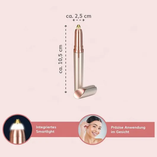 Augenbrauen Trimmer perfect mit LED Licht