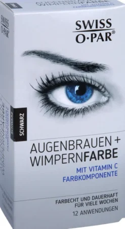 Augenbrauen und Wimpernfarbe 1 Set Schwarz Swiss O Par