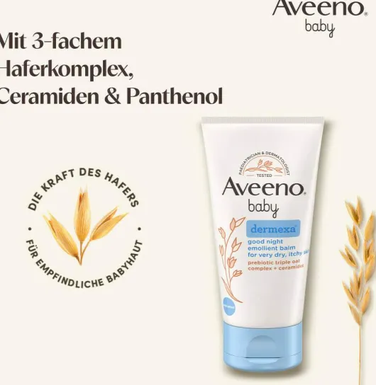 Aveeno baby Dermexa Gute Nacht Emollientien Balsam 75 ml