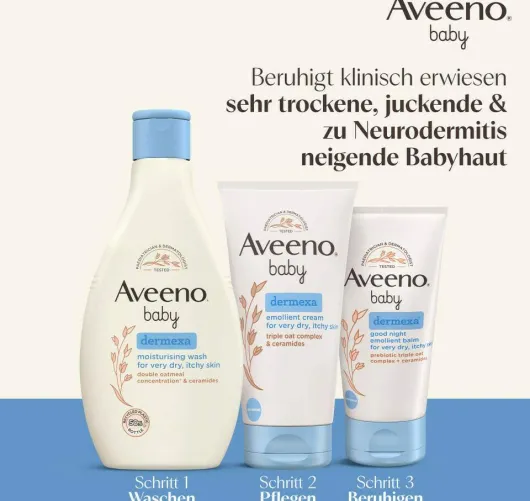 Aveeno baby Dermexa Gute Nacht Emollientien Balsam 75 ml