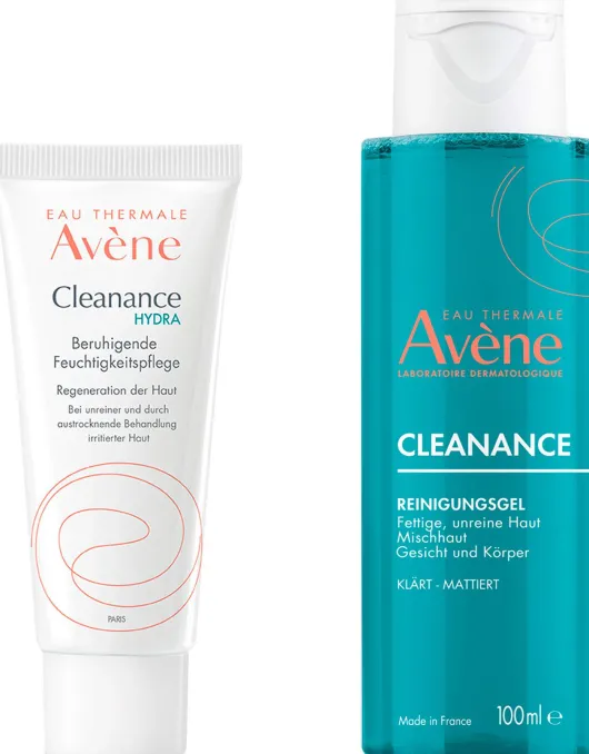 Avene Cleanance Hydra beruhigende Feuchtigkeitspflege 40 ml + gratis Reinigungsgel 100 ml