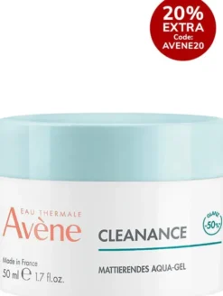 Avene Cleanance mattierendes Aqua-Gel für unreine Haut 50 ml