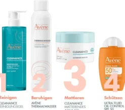 Avene Cleanance mattierendes Aqua-Gel für unreine Haut 50 ml