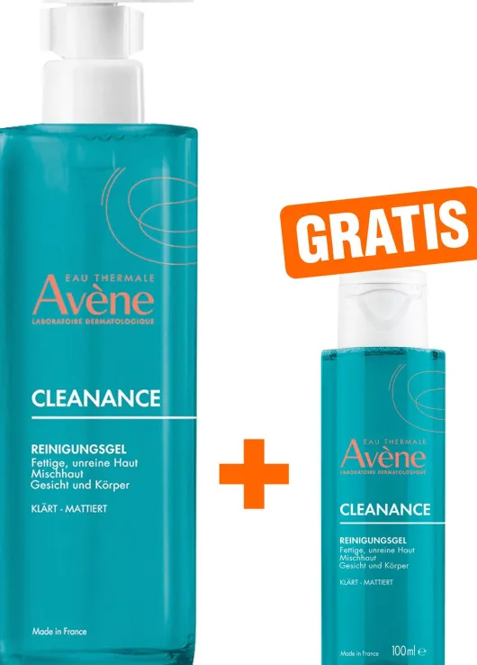 Avene Cleanance Reinigungsgel 400 ml + gratis Reinigungsgel 100 ml
