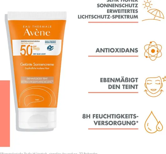Avene Getönte Sonnencreme SPF 50+ 50 ml