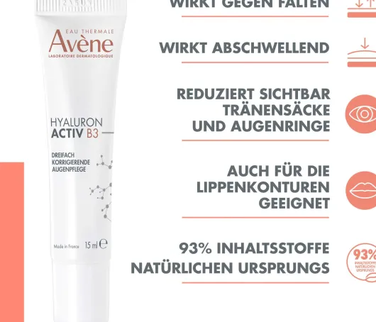 Avene Hyaluron Activ B3 dreifach korrigierende Augenpflege 15 ml