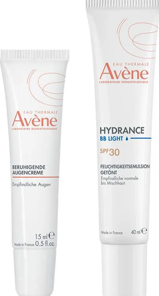 Avene Hydrance BB leicht Feuchtigkeitsemulsion getönt 40 ml + Avene Beruhigende Augencreme 15 ml