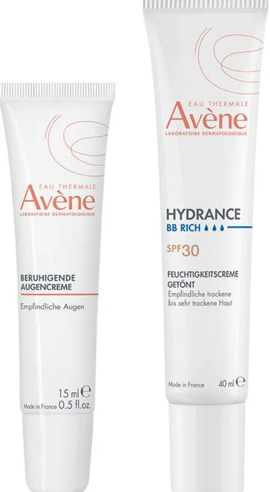 Avene Hydrance BB reichhaltig Feuchtigkeitscreme getönt 40 ml + Avene Beruhigende Augencreme 15 ml