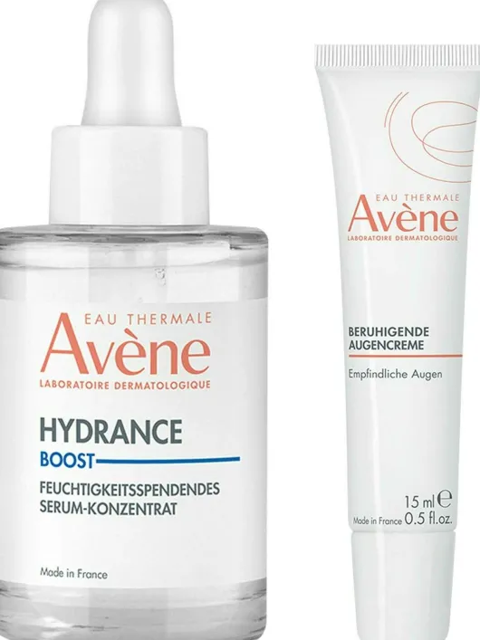 Avene Hydrance Boost feuchtigkeits spendendes Serum-Konzentrat 30 ml + Avene Beruhigende Augencreme 15 ml