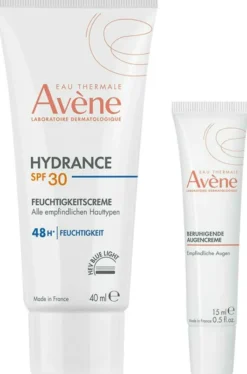 Avene Hydrance Feuchtigkeitscreme SPF 30 40 ml + Avene Beruhigende Augencreme 15 ml