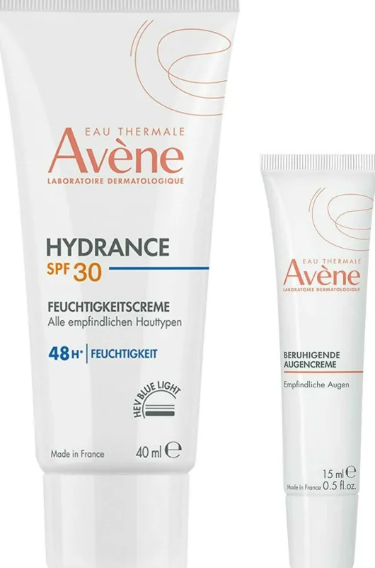 Avene Hydrance Feuchtigkeitscreme SPF 30 40 ml + Avene Beruhigende Augencreme 15 ml