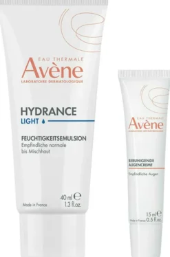 Avene Hydrance Leicht 40 ml Feuchtigkeitsemulsion + Avene Beruhigende Augencreme 15 ml