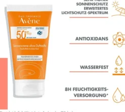 Avene Sonnencreme SPF 50+ ohne Duftstoffe 50 ml