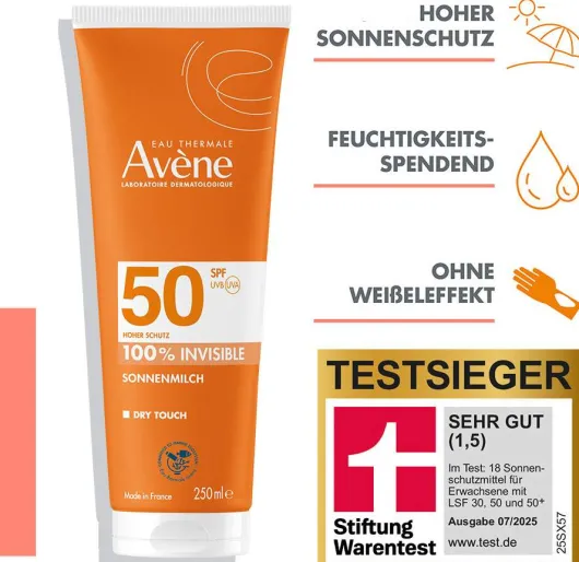 Avene Sonnenmilch SPF 50 250 ml
