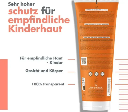 Avene Sunsitive Kinder Sonnenmilch SPF 50+ 250 ml Milch
