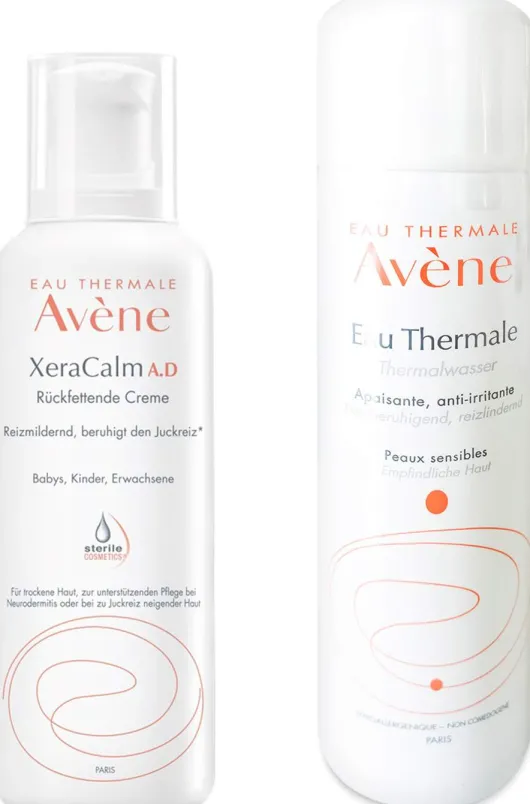 Avene XeraCalm A.D Creme 400 ml + gratis Thermalwasserspray 50 ml