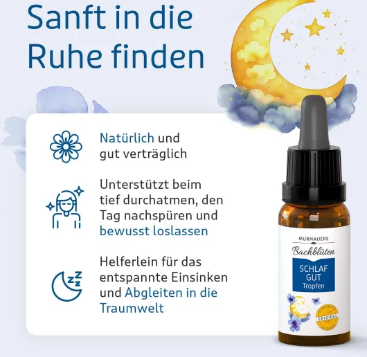 Bachblüten Murnauer 20 ml Tropfen Schlaf Gut