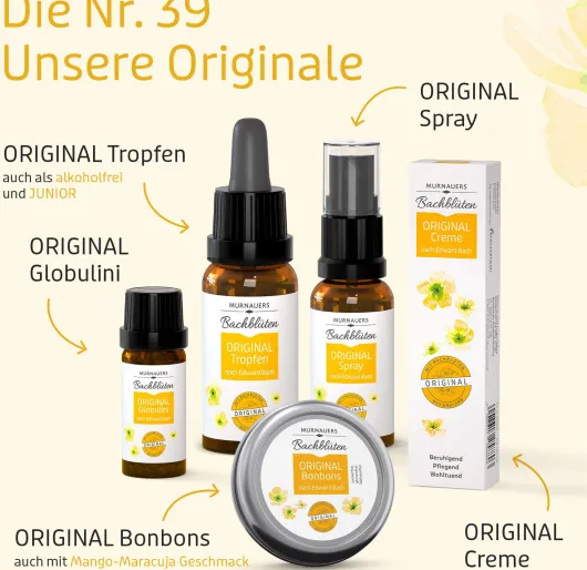 Bachblüten Original 20 ml Tropfen Ohne Alkohol Nach Dr. Bach