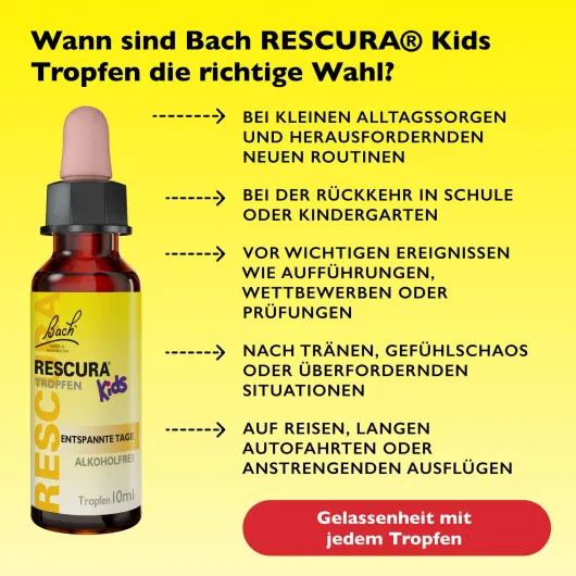Bachblüten Rescura Kids Tropfen alkoholfrei 10 ml