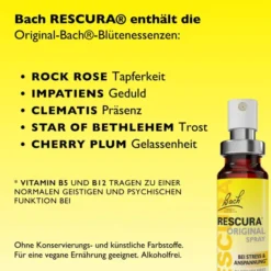 Bachblüten Rescura 20 ml Spray alkoholfrei
