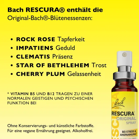 Bachblüten Rescura 20 ml Spray alkoholfrei