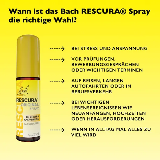 Bachblüten Rescura 20 ml Spray alkoholfrei