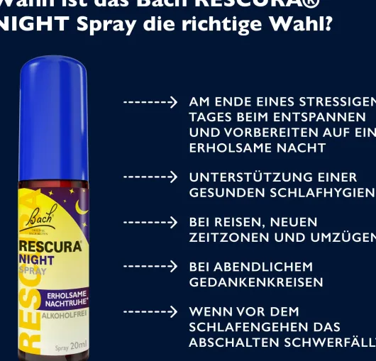Bachblüten Rescura Night Spray 20 ml alkoholfrei