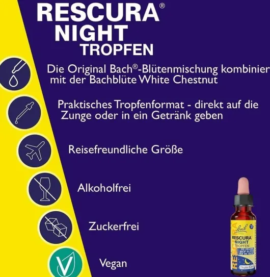 Bach Original Rescura Night alkoholfrei Tropfen 10 ml