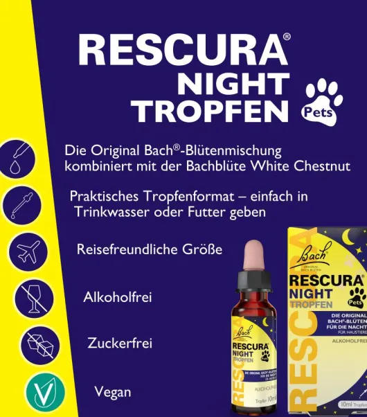 Bach Original Rescura Night Pets 10 ml Tropfen