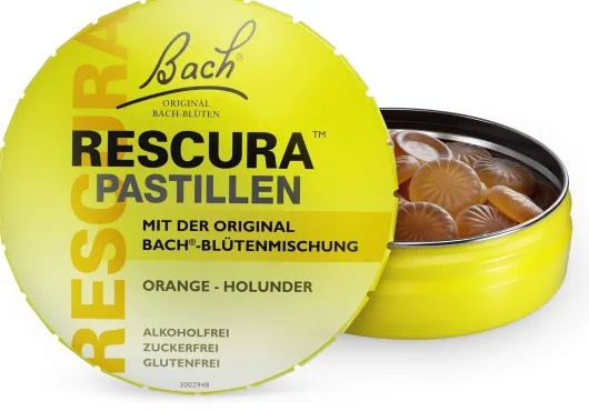 Bach Original Rescura Orange - Holunder 50 g Pastillen