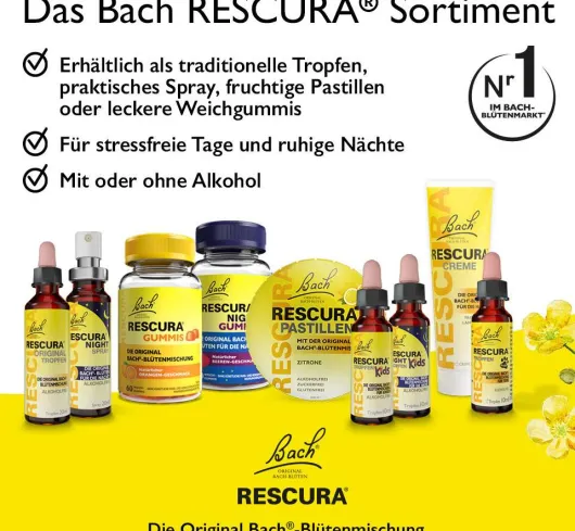 Bach Original Rescura Orange - Holunder 50 g Pastillen