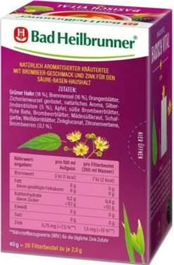 Bad Heilbrunner Basisch Vital Tee 20 Beutel