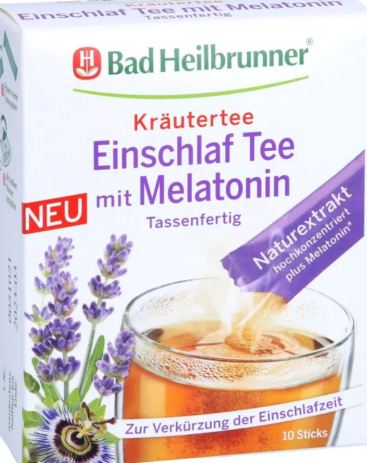 Bad Heilbrunner Einschlaf Tee Mit Melatonin Tassenfertig 10 X 1 G