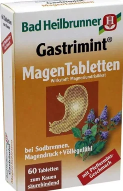 Bad Heilbrunner Gastrimint Magen Kautabletten 60 Kautabletten