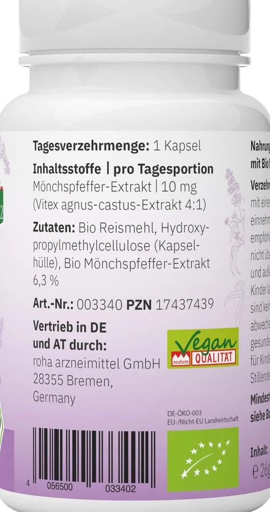 Bakanasan Bio Mönchspfeffer 60 Kapseln